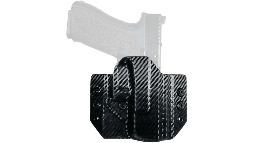 Black Scorpion Outdoor Gear Glock 19, 19X, 23, 32 OWB Kydex Holster, Right, Carbon Fiber, HC24-OWBCONCEL-GL19CF