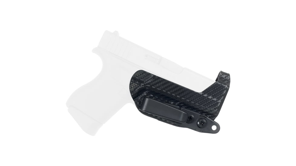 Black Scorpion Outdoor Gear Glock 42, 43, 43X Trigger Guard Tuckable Holster, Right Hand, Carbon Fiber, HC20-IWB01-GL43-CFRH