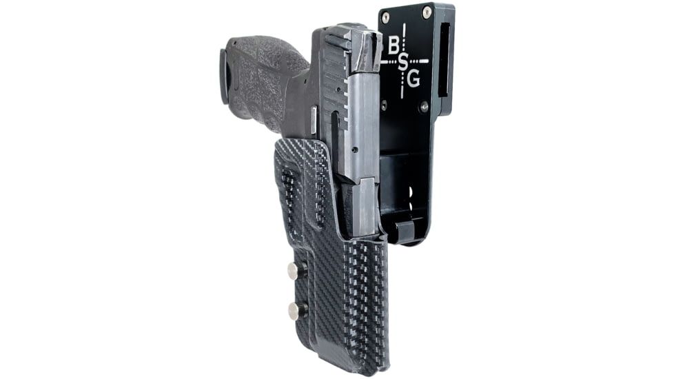 Black Scorpion Outdoor Gear Heckler &amp; Koch VP9 Pro Heavy Duty Competition Holster, Right Hand, Black Shell / Carbon Fiber, HCD1-USPSABS-VP9CFRH