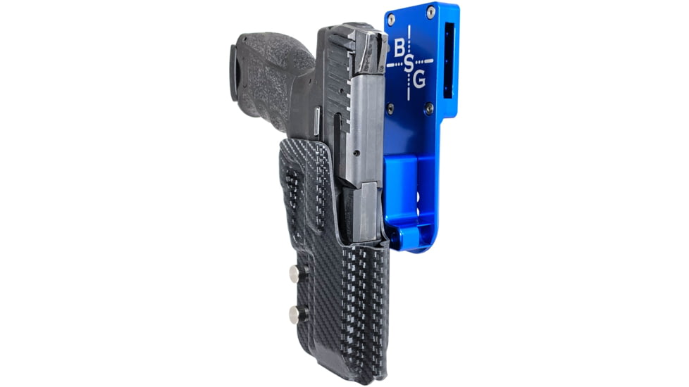 Black Scorpion Outdoor Gear Heckler &amp; Koch VP9 Pro Heavy Duty Competition Holster, Right Hand, Blue Shell / Carbon Fiber, HCD3-USPSABS-VP9CFRH