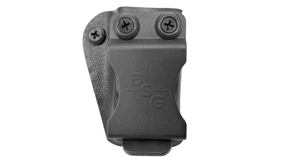 Black Scorpion Outdoor Gear IWB Pistol Magazine Pouch, GLOCK, Double Stack Magazines, 9mm Luger/ .40 S&amp;W, Kydex, Black, MP01-IWB-GLBKRH