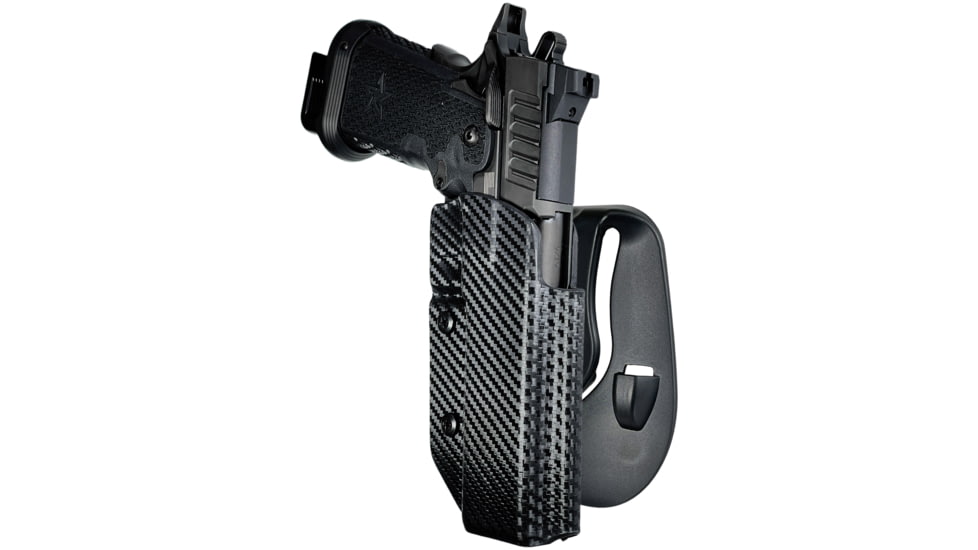 Black Scorpion Outdoor Gear OWB Paddle Holster, Staccato XC, Right Hand, Carbon Fiber, HC03-PADDLE-STACCA