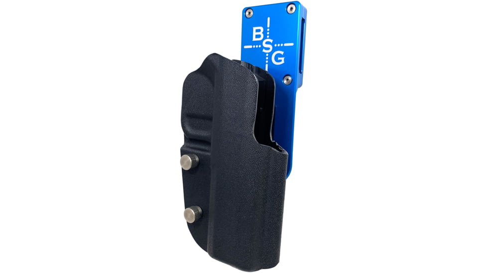Black Scorpion Outdoor Gear Pro Heavy Duty Competition Holster, Right Hand, Walther PPQ Q5 Match/ Mod 2, 5in Barrel, 1.5 - 1.75in Belts, Kydex/ 6066 Aluminum, Black/Red, HCD2-USPSABS-WALTHERQ5BKRH