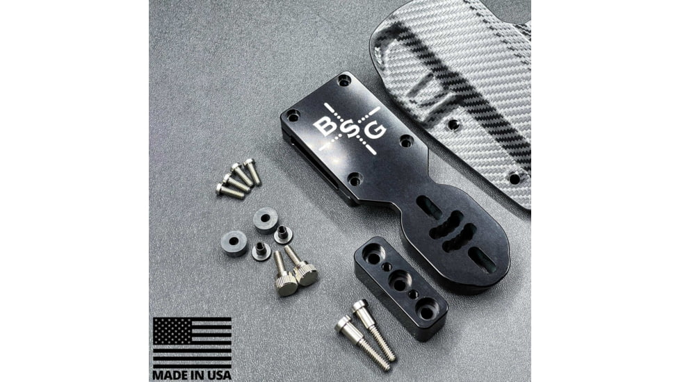 Black Scorpion Outdoor Gear Pro Heavy Duty Competition Kydex OWB Holster, Canik SFx Rival, Right Hand, Red Shell Carbon Fiber, HCD2-USPSABS-SFXRIVALCFRH