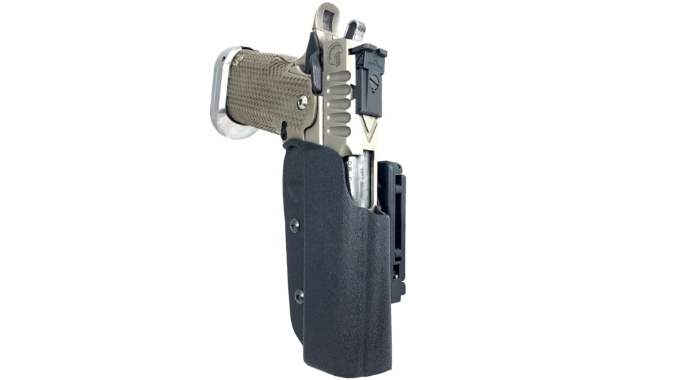 Black Scorpion Outdoor Gear Pro IDPA Competition Holster, Right Hand, 2011, 5in Barrel, 1.5 - 1.75in Belts, Kydex, Black, HC03-IDPA-2011FULLBKRH