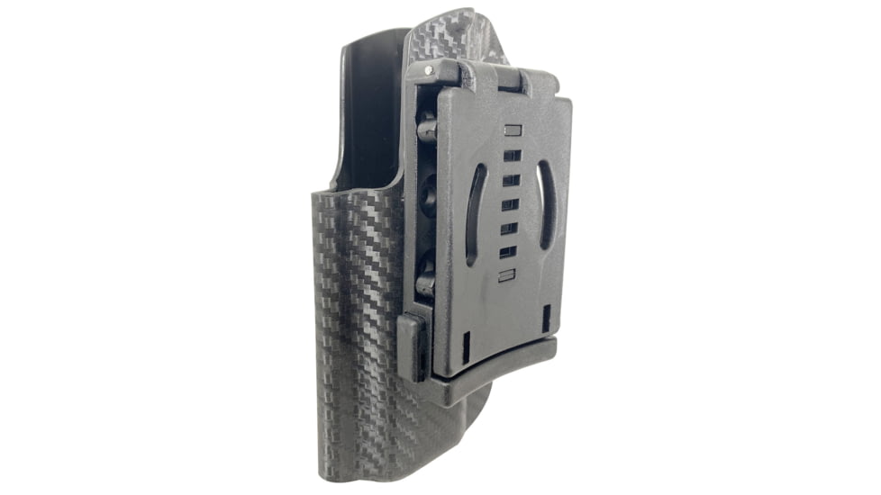 Black Scorpion Outdoor Gear Pro IDPA Competition Holster, Right Hand, CZ Shadow 2, 4.89in Barrel, 1.5 - 1.75in Belts, Kydex, Carbon Fiber, HC03-IDPA-SHADOWIICFRH