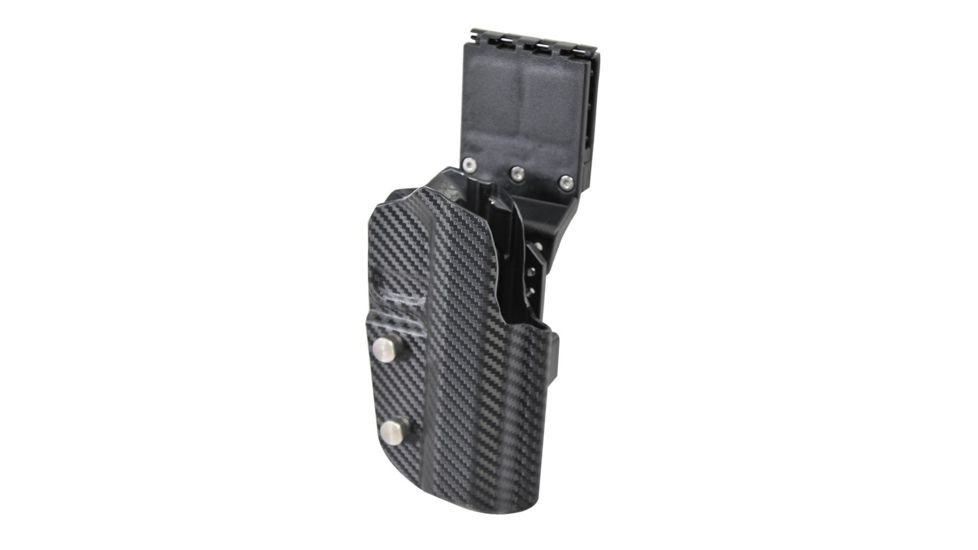 Black Scorpion Outdoor Gear Pro USPSA Competition Holster, Right Hand, Smith &amp; Wesson M&amp;P/ M&amp;P 2.0, 4.25in Barrel, 1.5 - 1.75in Belts, Kydex, Carbon Fiber, HC04-USPSA-MP9CFRH