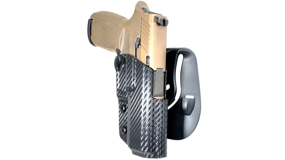 Black Scorpion Outdoor Gear Sig Sauer P320 Compact OWB Kydex Paddle Holster, Right Hand, Carbon Fiber, HC03-PADDLEP3204CFRH