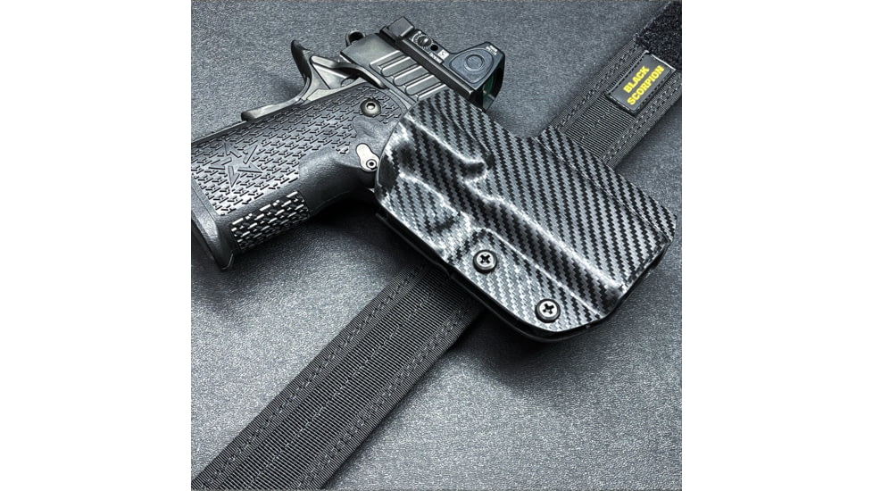 Black Scorpion Outdoor Gear Sig Sauer P365 XL Pro IDPA Competition Holster, Right Hand, Carbon Fiber, HC03-IDPA-P365XL-CFRH
