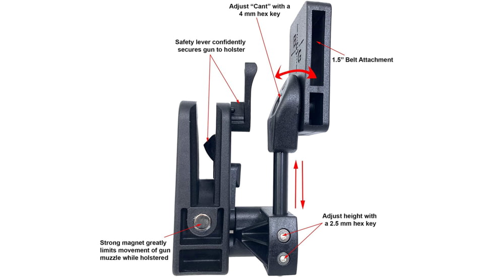 Black Scorpion Outdoor Gear Skeletor Black Scorpion Holster, Black, HC06-USPSA-SKBK, EDEMO2