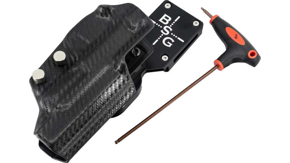 Black Scorpion Outdoor Gear Smith &amp; Wesson M&amp;P9 Competitor Pro Heavy Duty Competition Holster, Black Belt Attachment - Carbon Fiber Holster, HCD1-USPBS-MPCOMPTTCF