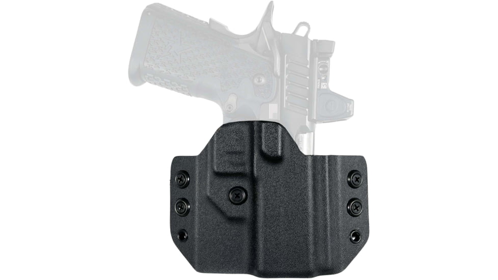 Black Scorpion Outdoor Gear Staccato C2 OWB Kydex Holster, Right, Black, HC24-OWBCONCEL-STACBK