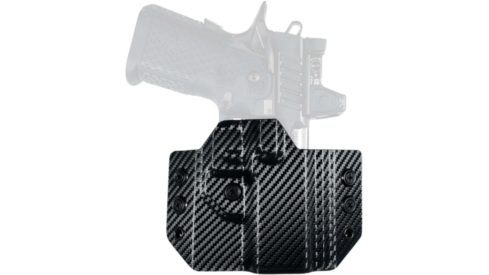 Black Scorpion Outdoor Gear Staccato C2 OWB Kydex Holster, Right, Carbon Fiber, HC24-OWBCONCEL-STACCF