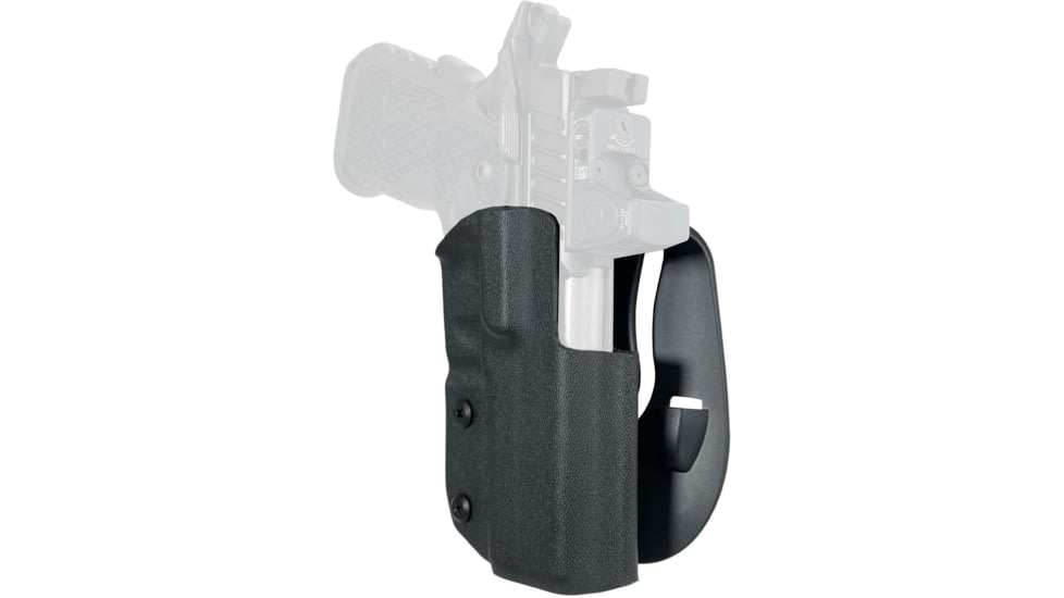 Black Scorpion Outdoor Gear Staccato C2 OWB Kydex Paddle Holster, Right, Black, HC03-PADDLE-STAC2BKRH