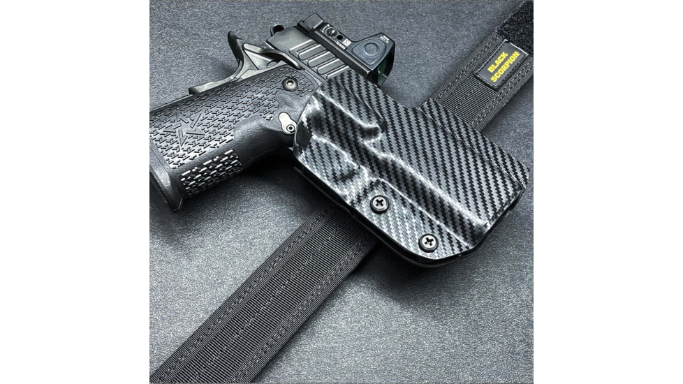 Black Scorpion Outdoor Gear Staccato C2 Pro IDPA Competition Holster, Right, Black, HC03-IDPA-STAC2-BKRH