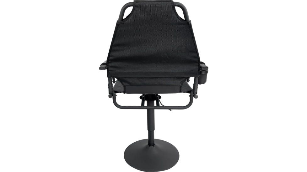 BLACK SIERRA EQUIPMENT HI-LINE Elevated Swivel Chair, Black, HCH-039-BLK-BSE