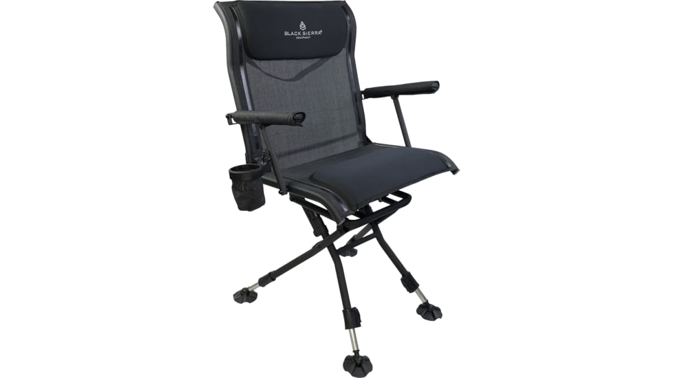 BLACK SIERRA EQUIPMENT Nitro Pro Swivel Chair,Brown, HCH-024-BR