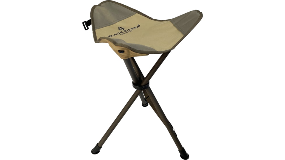 BLACK SIERRA EQUIPMENT XL Tri-Leg Stoo,Tan, HCH2-006-TAN-BSE