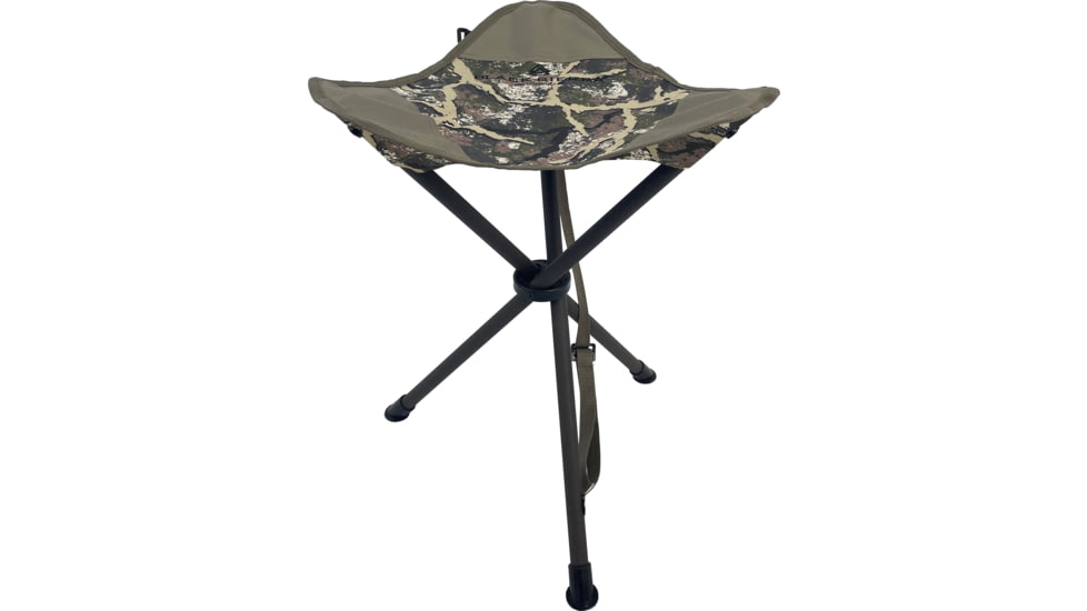 BLACK SIERRA EQUIPMENT XL Tri-Leg Stool,Ranger Camo, HCH2-006-RG-BSE