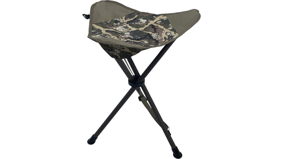 BLACK SIERRA EQUIPMENT XL Tri-Leg Stool,Ranger Camo, HCH2-006-RG-BSE