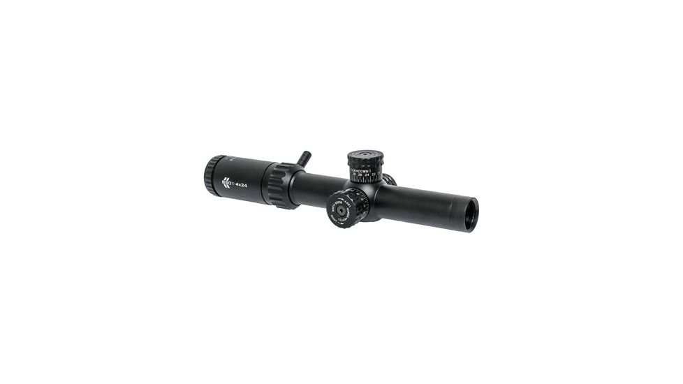 Black Spider Optics 1-4x24 Illuminated Rifle Scope, Matte Black BLKSPDRBSO1-4X24