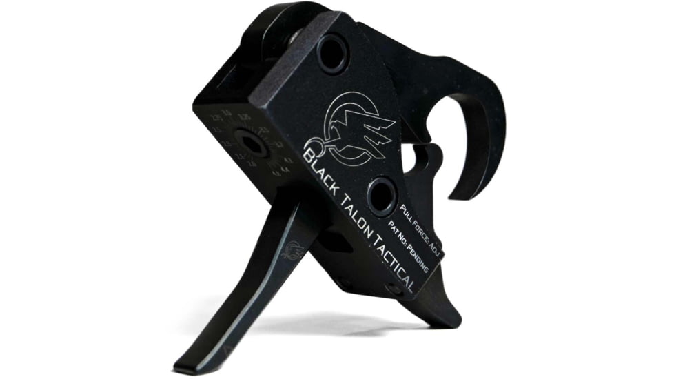 Black Talon Tactical Adjustable Straight Calibrated Drop in AR Trigger, 2.00-5.00 lb, Black, 106002001