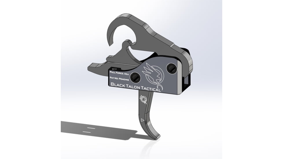 Black Talon Tactical Curved Bow Calibrated Drop in AR Trigger, 5.5 lb, Black, 106001551