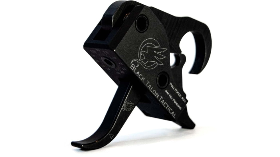 Black Talon Tactical Curved Bow Calibrated Drop in AR Trigger, 5.5 lb, Black, 106001551