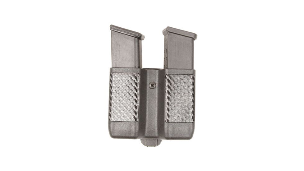 BlackHawk Double Magazine Case, 9mm/.40 cal/.45 cal/10 mm/.357 Sig, Carbon Fiber, Black, Double Stack, 410610CBK