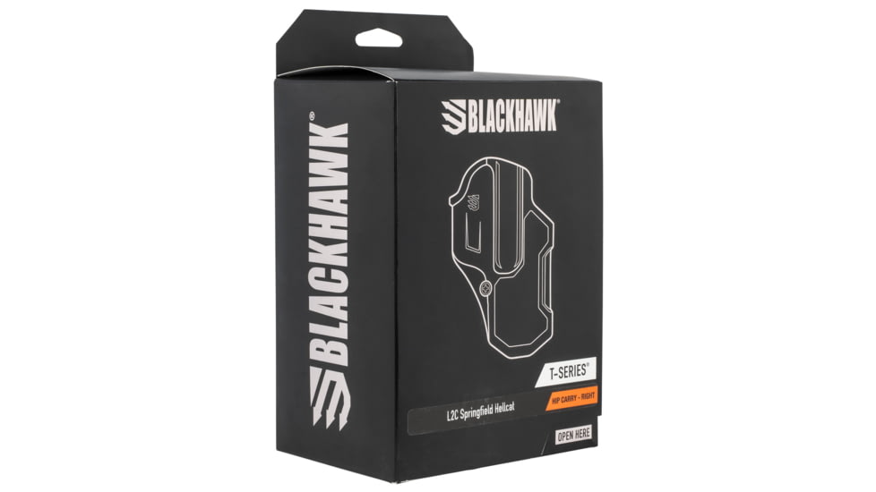 Blackhawk 410713BKR T-Series L2C Black Matte Polymer OWB Springfield Hellcat Rig 410777BKR