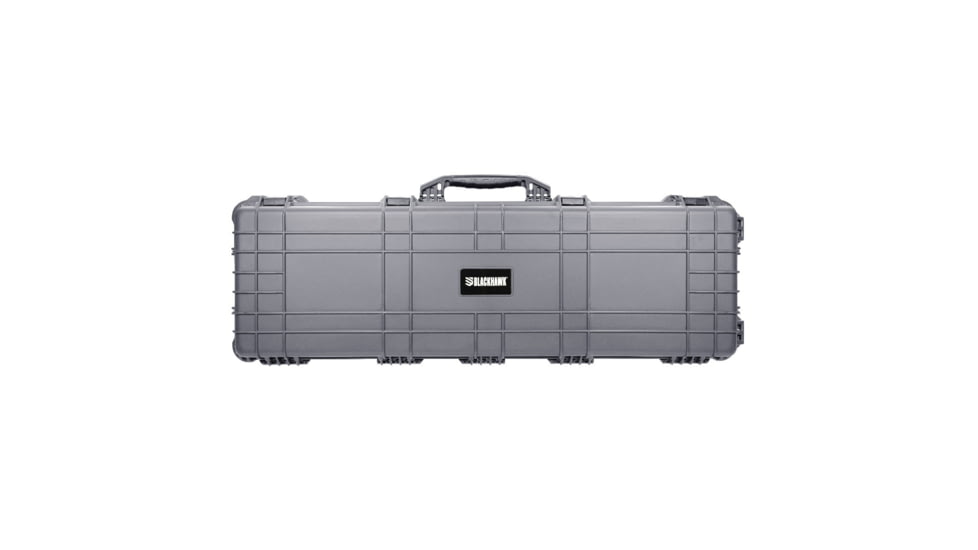 BlackHawk 44in Waterproof Roller Hard Rifle Case w/ Foam, Gray, Standard, BH00008-GRA