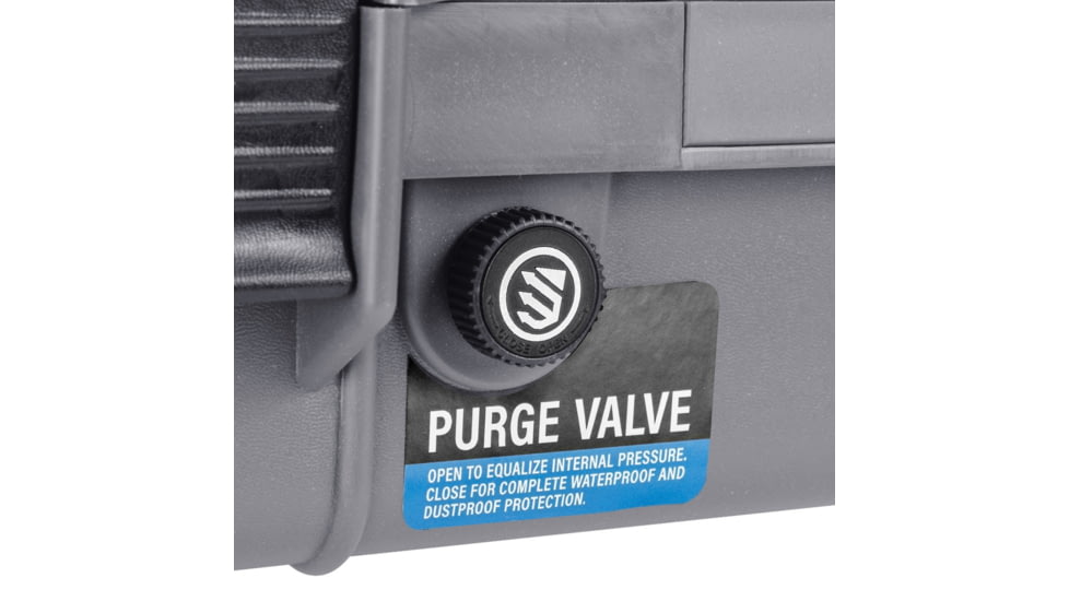 BlackHawk 44in Waterproof Roller Hard Rifle Case w/Foam, Gray, BH00008-GRA