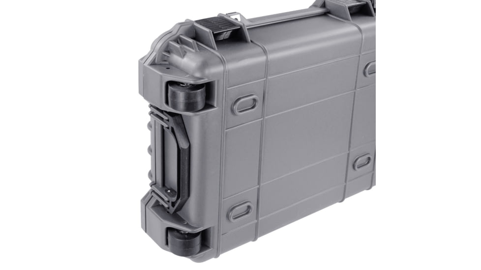 BlackHawk 44in Waterproof Roller Hard Rifle Case w/ Foam, Gray, Standard, BH00008-GRA