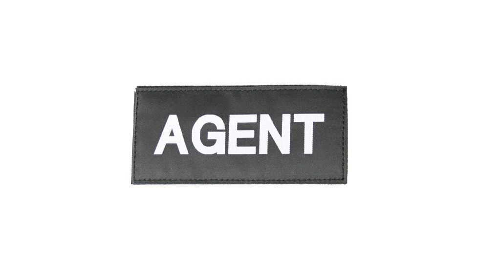 Blackhawk! White on Black 90IN01 Agent Patch