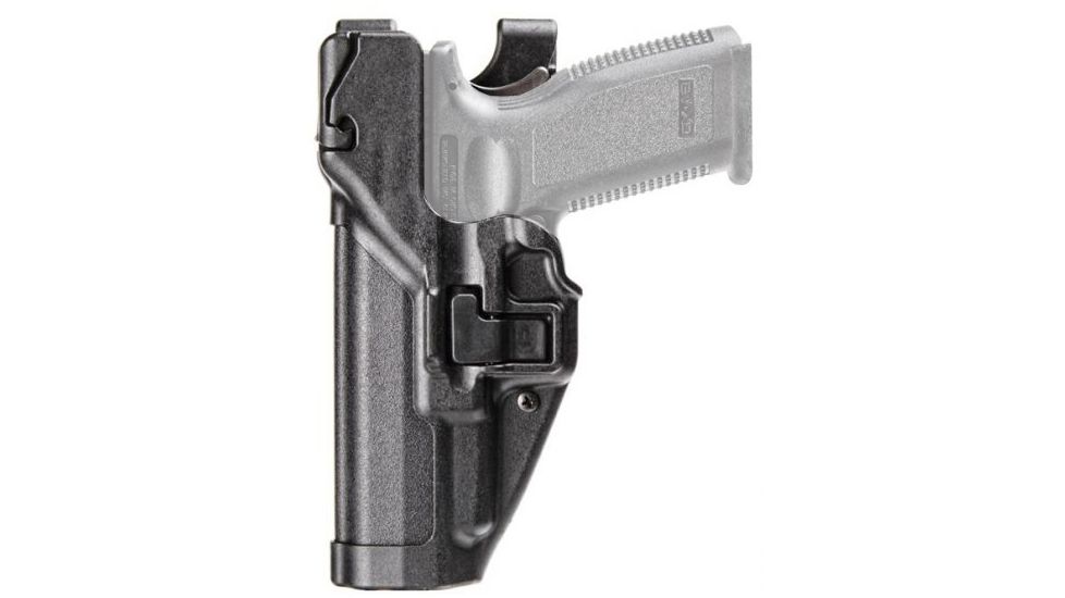 BlackHawk SERPA Level 3 Auto Lock Duty Holsters, Springfield Armory XD/Springfield Armory XD-M, Left Hand, Plain, Black, 44H107PL-L