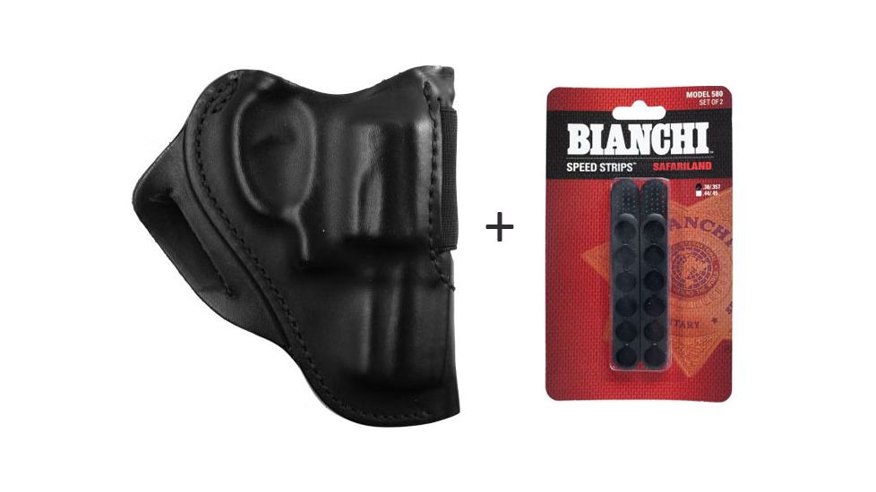 BlackHawk Leather Speed Classic Leather Holster w/ Bianchi 580 Speed Strips