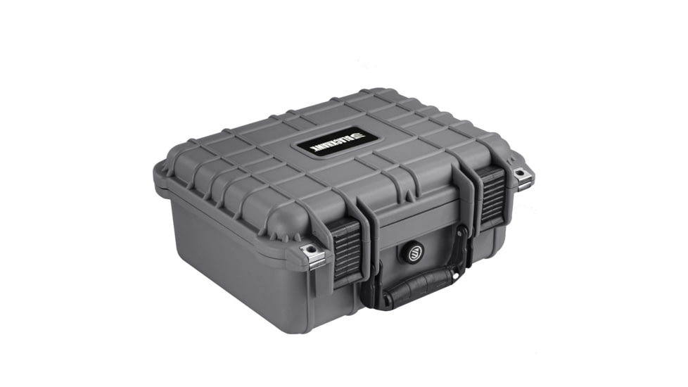 BlackHawk Compact 13.37in Waterproof Gear Hard Case w/ Foam, Gray, Standard, BH00001-GRA