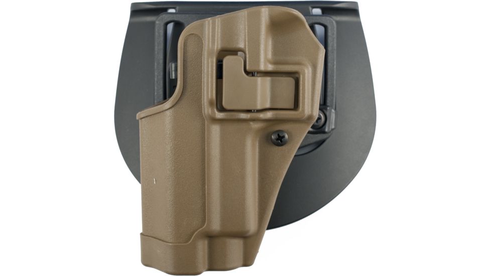 BlackHawk CQC Carbon Fiber SERPA Holster, Matte Finish w/Beltloop &amp; Paddle, for Sig 220/226, Coyote Tan, Left Hand