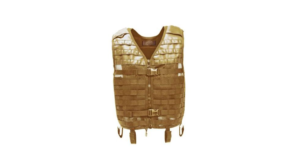 BlackHawk Cutaway Omega Tactical Vest, 6in Length, Nylon Mesh, Coyote Tan, 30CV01CT