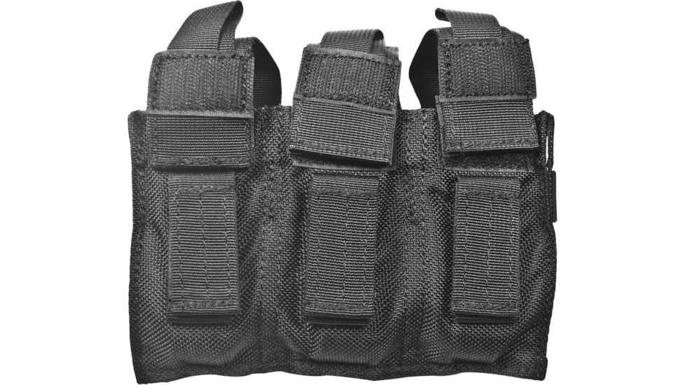 BlackHawk Duty Triple Pistol Magazine Pouch, TalonFlex, Black - 52PMK3BK