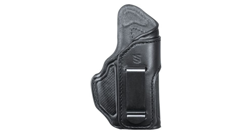 BlackHawk Emboss Leather ISP Holster, Sig 938, Left Hand, Black, 460427BKL