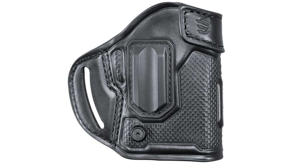 BlackHawk Emboss Leather ISP Holster with Clip, 43/Kahr Cw9/Cw40/P9/P40/K9/K40, Right Hand, Black, 461468BKR