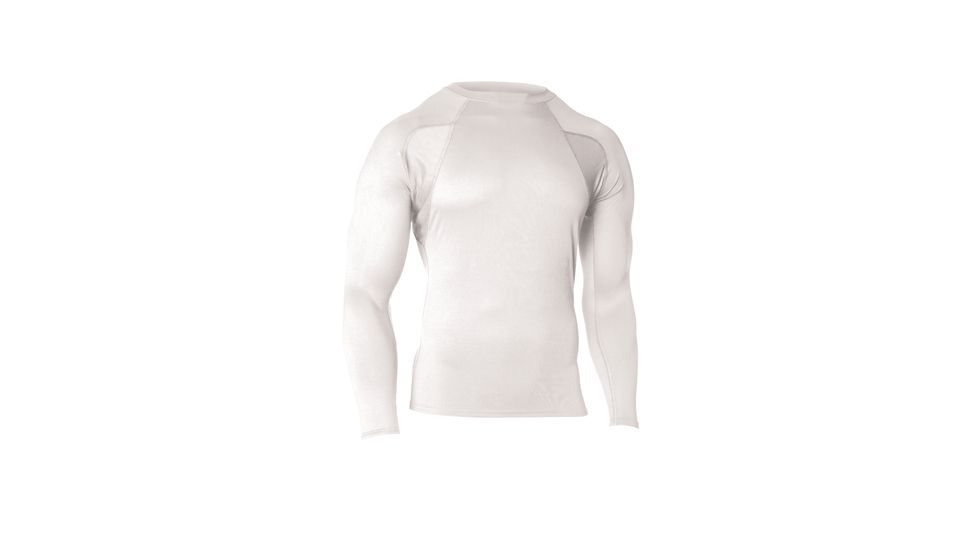 Blackhawk Engineered Fit Mock Neck Shirt, Long Sleeve, White, Medium, 84BS04WH-MD