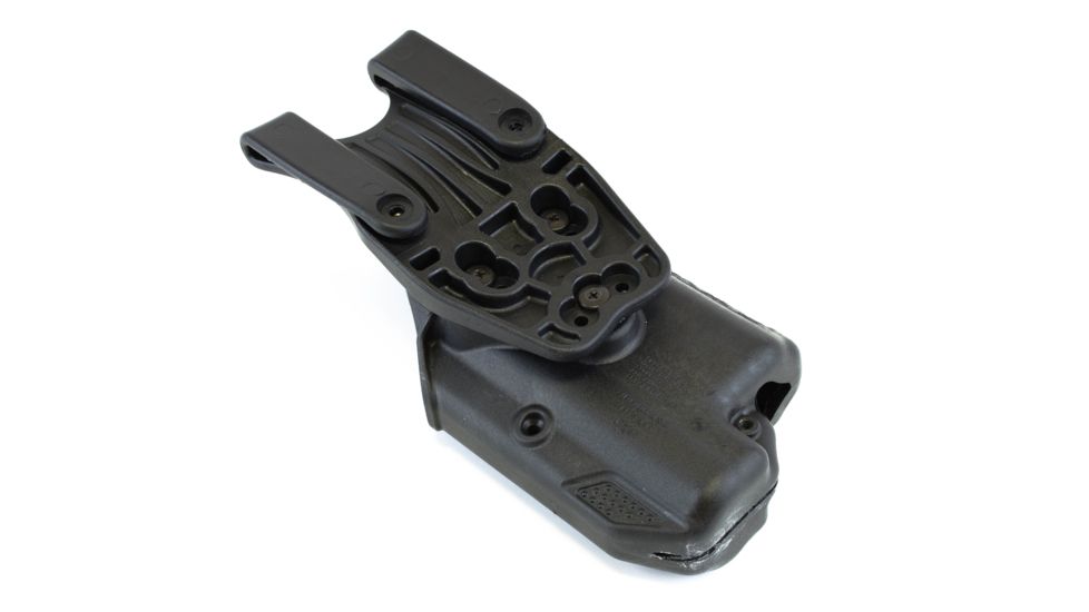 BlackHawk Epoch Level 3 Molded Light Bearing Duty Holster for Glock 17/22/31, Basketweave, Left Hand 44E000BW-L