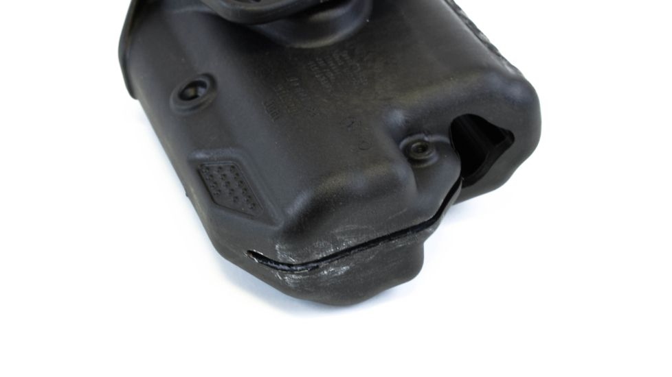BlackHawk Epoch Level 3 Molded Light Bearing Duty Holster for Glock 17/22/31, Basketweave, Left Hand 44E000BW-L