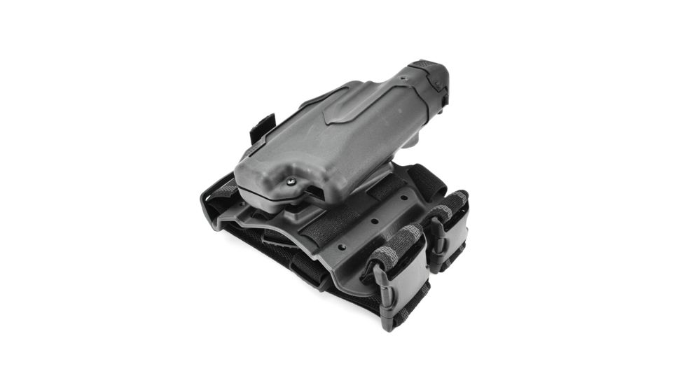 BlackHawk Epoch Level 3 Molded Light Bearing Tactical Holster for Glock 17/22/31,Right Hand 44E600BK-R