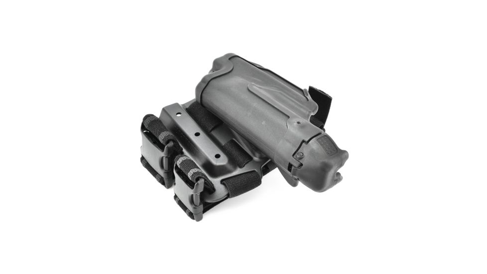 BlackHawk Epoch Level 3 Molded Light Bearing Tactical Holster for Glock 17/22/31,Right Hand 44E600BK-R