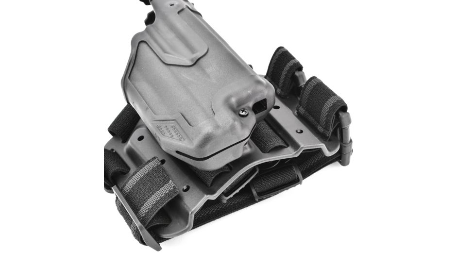 BlackHawk Epoch Level 3 Molded Light Bearing Tactical Holster for Glock 17/22/31,Right Hand 44E600BK-R
