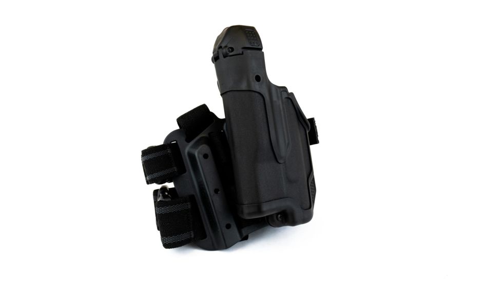 BlackHawk Epoch Level 3 Molded Light Bearing Tactical Holster for Glock 20/21/37,Left Hand 44E613BK-L