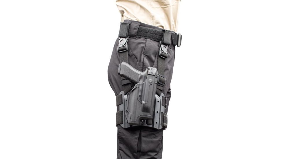 BlackHawk Epoch Level 3 Molded Light Bearing Tactical Holster for SW MP 9/357/40,Right Hand 44E625BK-R
